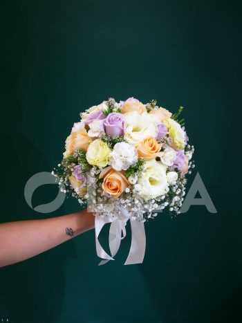 Round wedding bouquet in KL