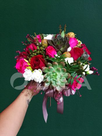 Succulent bridal bouquet in KL