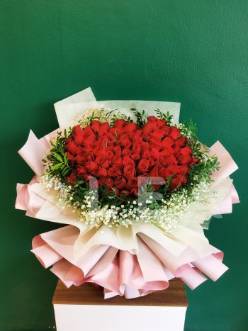 99 roses flower bouquet delivery KL/PJ