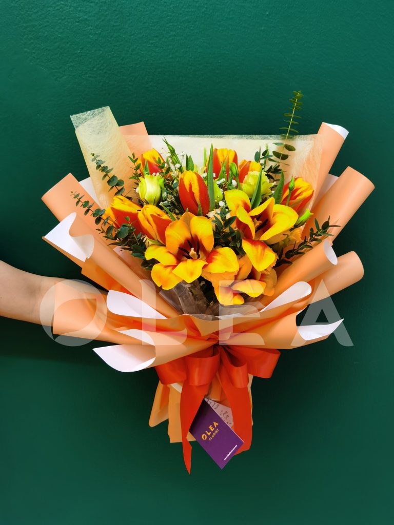 Exotic Flower Bouquet Delivery KL Olea Florist Modern Arrangement